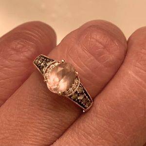 Morganite 14K rose gold with diamonds from Le Vian collection